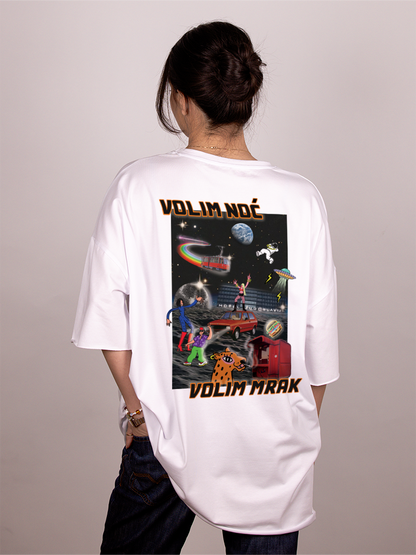 Volim noć volim mrak - Ženska oversize majica