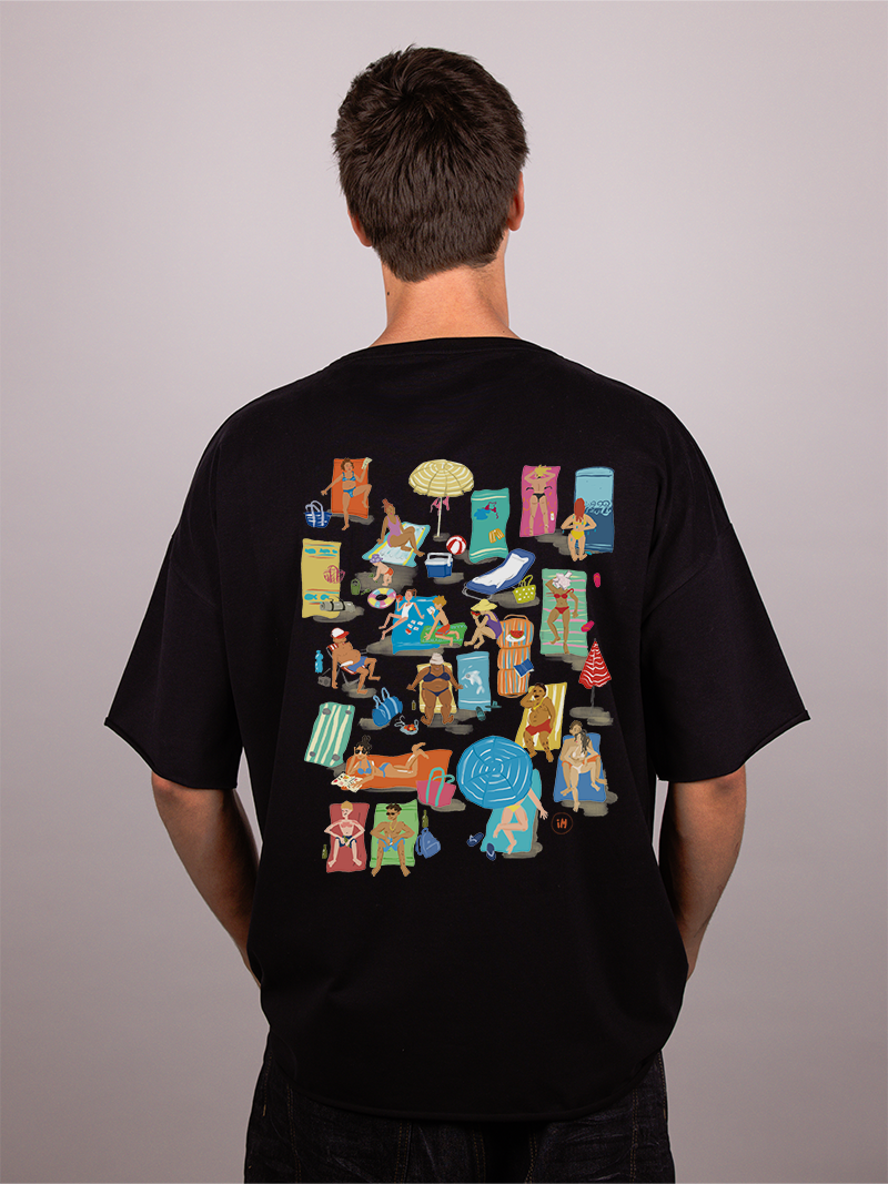 Važi na plaži - Muška oversize majica