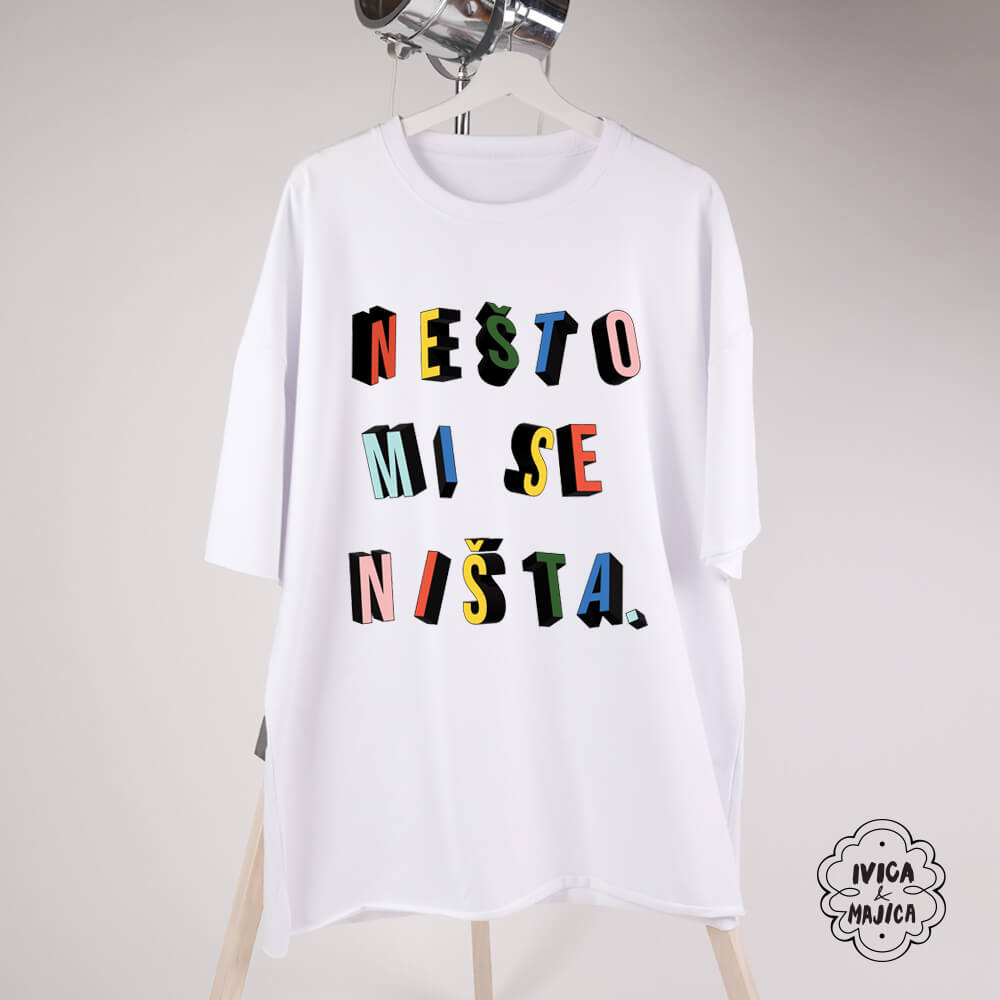 Nešto mi se ništa – Muška oversize majica