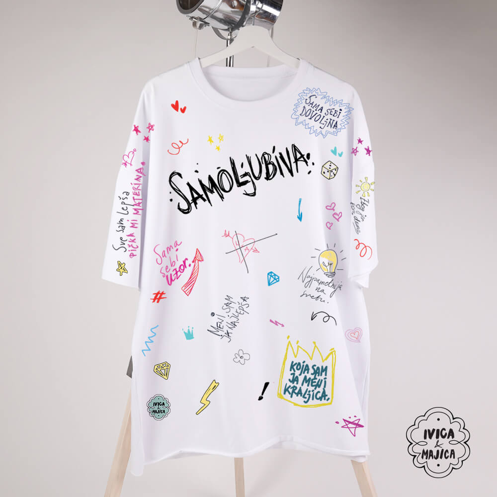 Samoljubiva – Ženska oversize majica