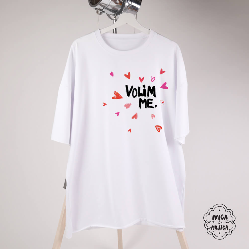 Volim me – Ženska oversize majica