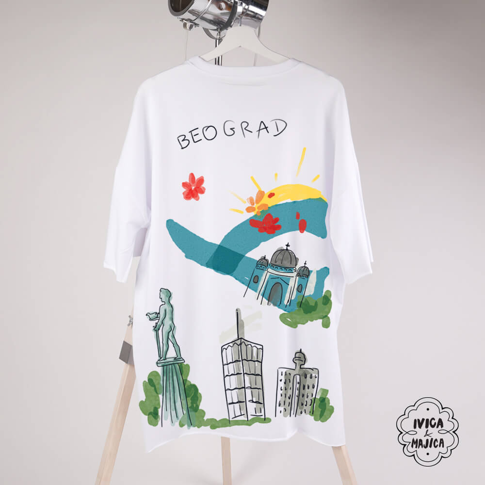 Beograd – Muška oversize majica