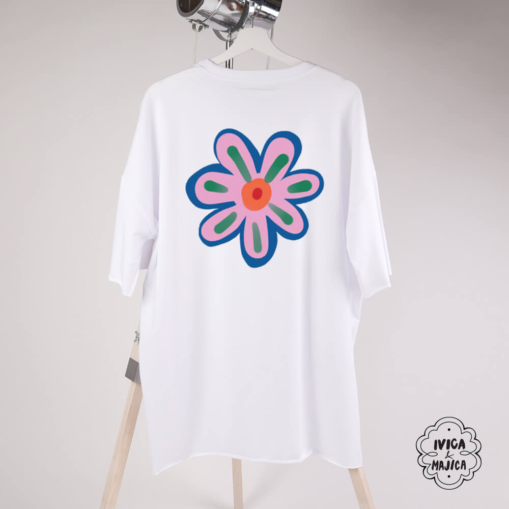 Kita cveća – Ženska oversize majica