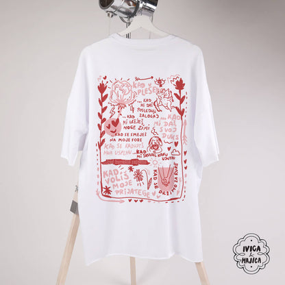 Ljubav je – Ženska oversize majica
