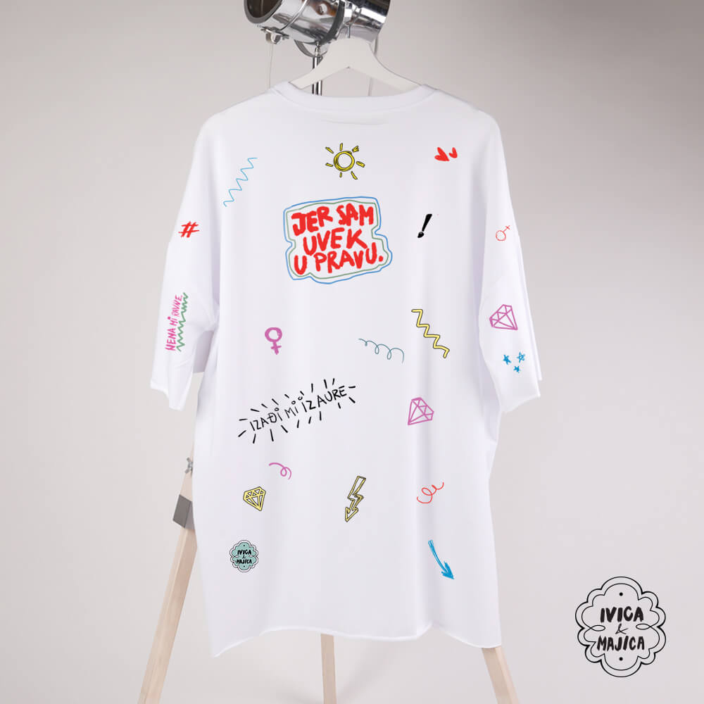 Samoljubiva – Ženska oversize majica