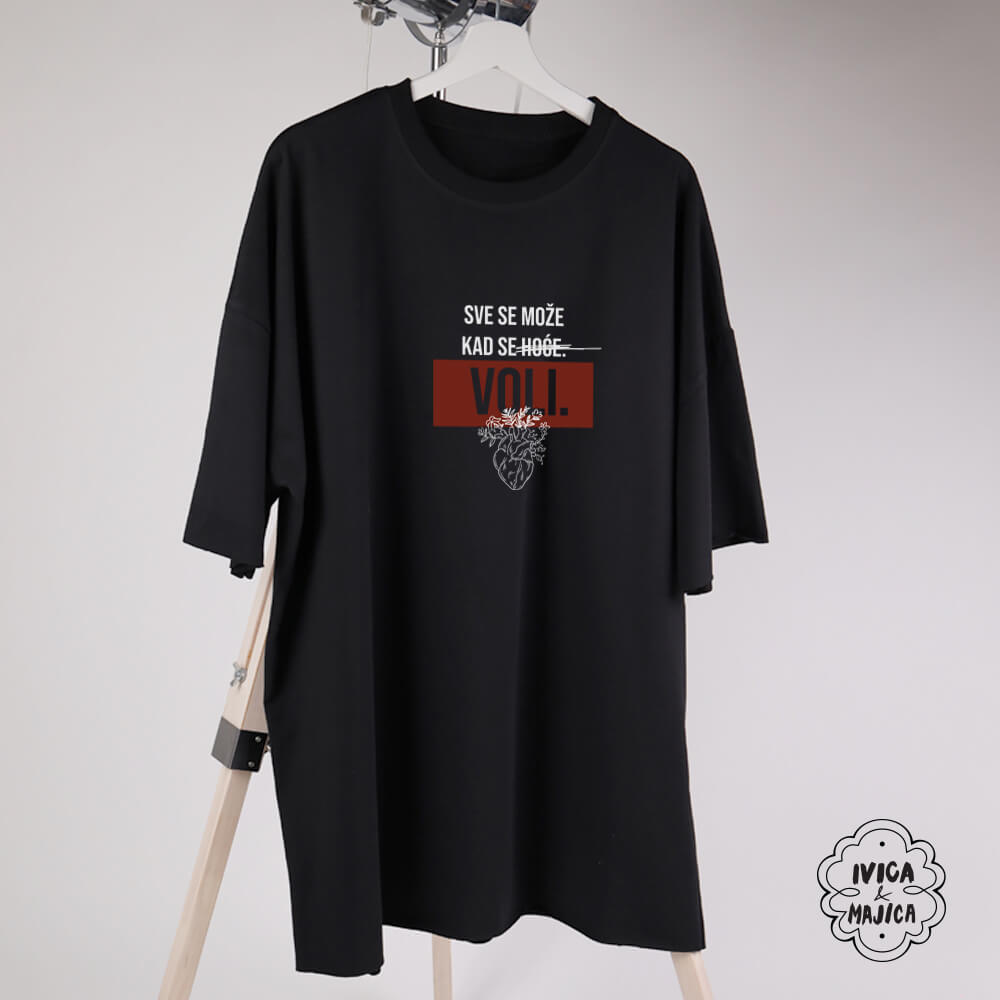 Sve se može kad se voli – Ženska oversize majica