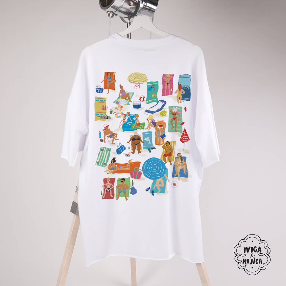 Važi na plaži – Ženska oversize majica