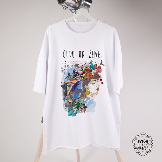 Čudo od žene - Ženska oversize majica