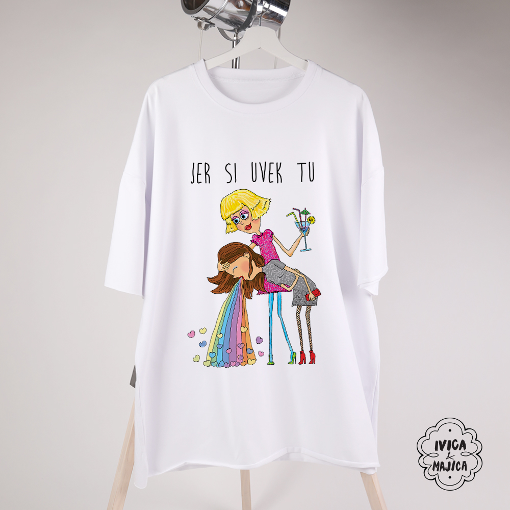 Jer si uvek tu - Ženska oversize majica