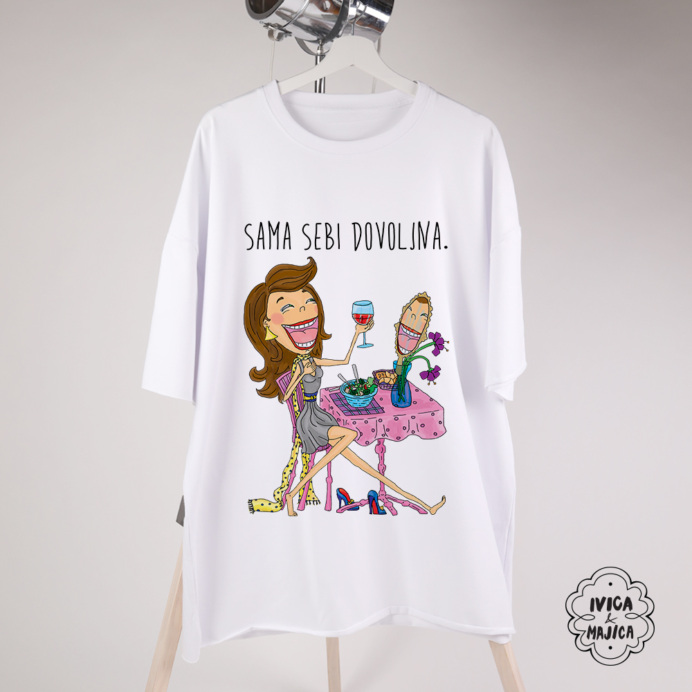 Sama sebi dovoljna - Ženska oversize majica