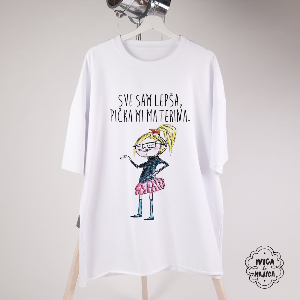 Sve sam lepša - Ženska oversize majica