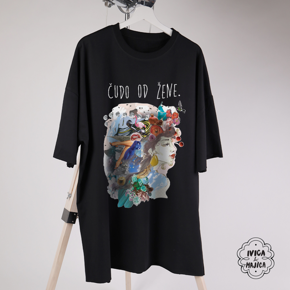 Čudo od žene - Ženska oversize majica