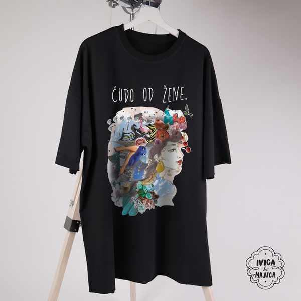 Čudo od žene - Ženska oversize majica