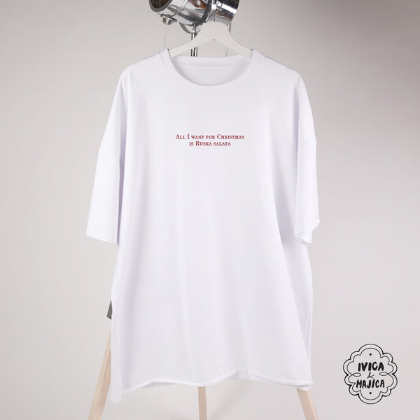 All I want for Christmas is ruska salata - Muška oversize majica