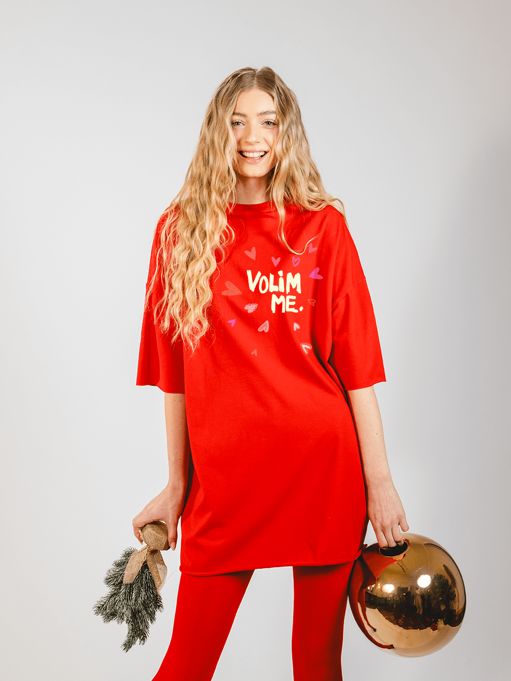 Volim me – Ženska oversize majica