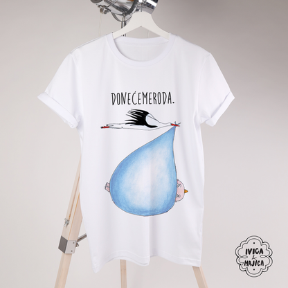 Doneće me roda (plava) - Ženska majica