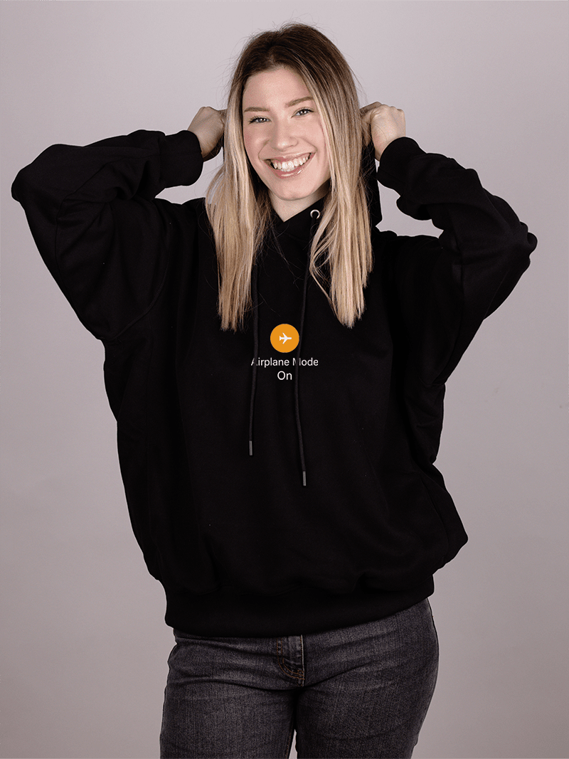 Airplane mode on – Ženski duks sa kapuljačom