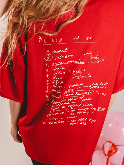 Novogodišnja lista - Ženska oversize majica