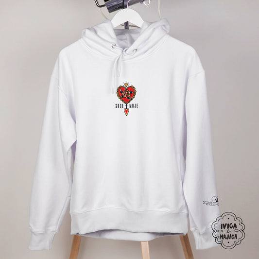 Srce moje - Muški duks sa kapuljačom